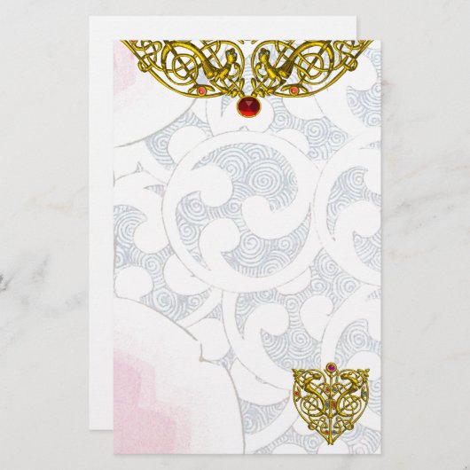 HYPER VALENTINE, weiß Briefpapier (Vorne/Hinten)