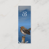 HYPER VRREN / ROBIN ROTES BRAST-MONOGRAM MINI VISITENKARTE (Rückseite)