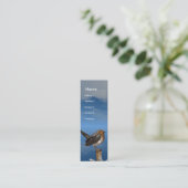 HYPER VRREN / ROBIN ROTES BRAST-MONOGRAM MINI VISITENKARTE (Stehend Vorderseite)