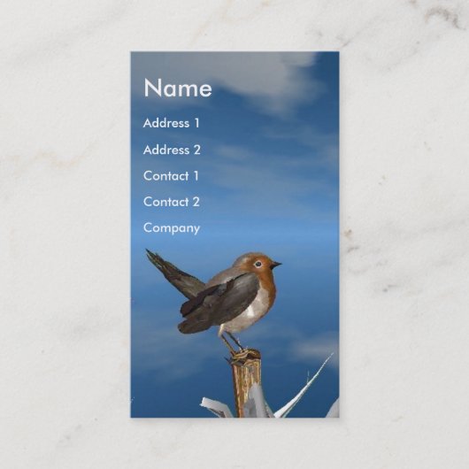 HYPER VRREN / ROBIN ROTES BRAST-MONOGRAM VISITENKARTE (Vorderseite)