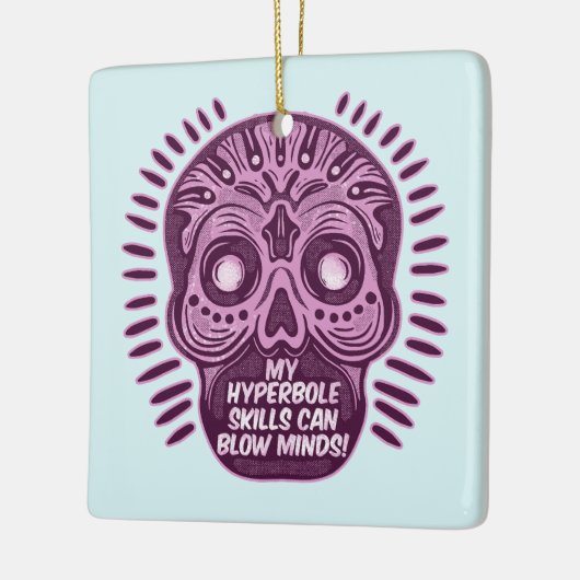 Hyperbole Funny ENGLISH SPRACHE Keramikornament (Links)