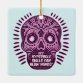 Hyperbole Funny ENGLISH SPRACHE Keramikornament (Rückseite)