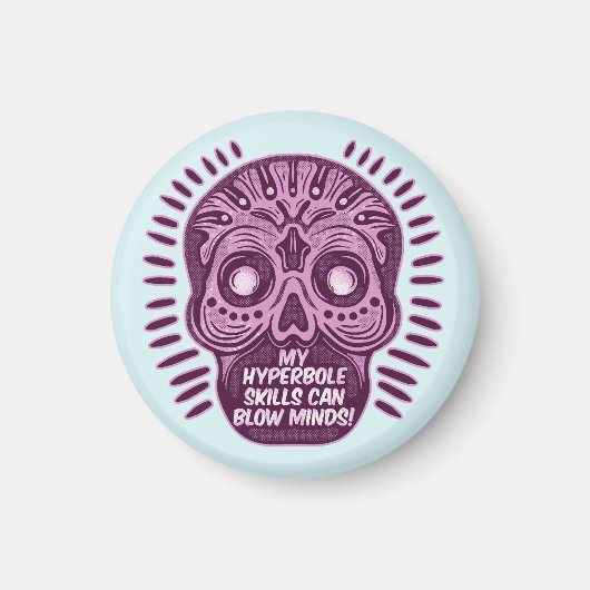 Hyperbole Funny ENGLISH SPRACHE Magnet (Vorne)