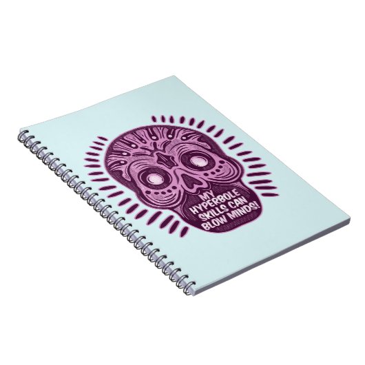 Hyperbole Funny ENGLISH SPRACHE Notizblock (Rechte Seite)