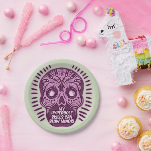 Hyperbole Funny ENGLISH SPRACHE Pappteller (Party)