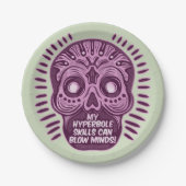 Hyperbole Funny ENGLISH SPRACHE Pappteller (Vorderseite)