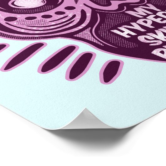 Hyperbole Funny ENGLISH SPRACHE Poster (Ecke)