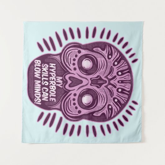 Hyperbole Funny ENGLISH SPRACHE Wandteppich (Vorderseite (Horizontal))