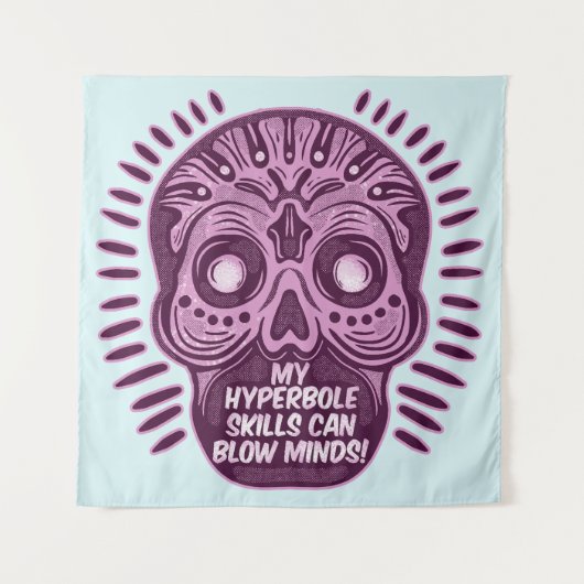 Hyperbole Funny ENGLISH SPRACHE Wandteppich (Vorderseite)