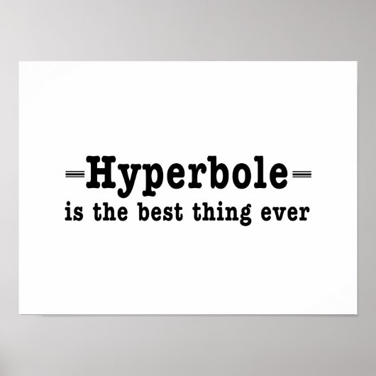 Hyperbole Poster (Vorne)