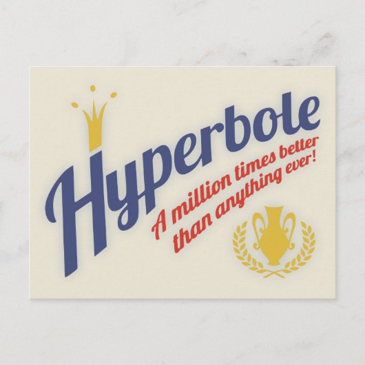 Hyperbole Postkarte (Vorderseite)