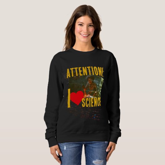 Hyperbolic Equation: 'I Love Science (To Madness)' Sweatshirt (Vorne ganz)