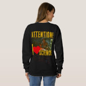 Hyperbolic Equation: 'I Love Science (To Madness)' Sweatshirt (Schwarz voll)