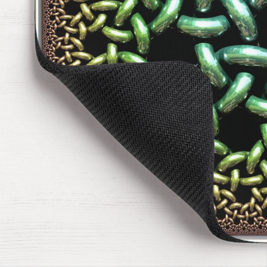 Hyperbolische verbundene Ringe Mousepad (Ecke)