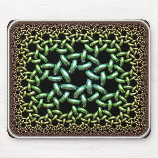 Hyperbolische verbundene Ringe Mousepad