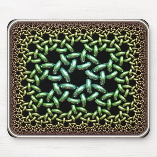 Hyperbolische verbundene Ringe Mousepad (Vorne)