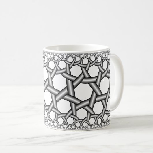 Hyperbolisches 3x7 kaffeetasse (VorderseiteRechts)