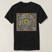 Hyperborea Flat Earth Azimuthal Äquidistant Projec T-Shirt (Design vorne)