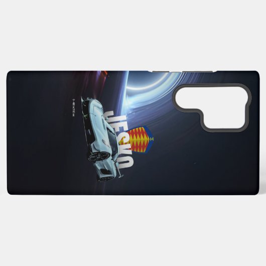 Hypercar Floating Above Black Hole  Samsung Galaxy Hülle (Rückseite (Horizontal))