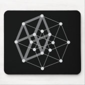 hypercube Dunkelheit Mousepad (Vorne)