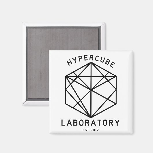Hypercube Logo.tif Magnet (Vorderseite/Rückseite)