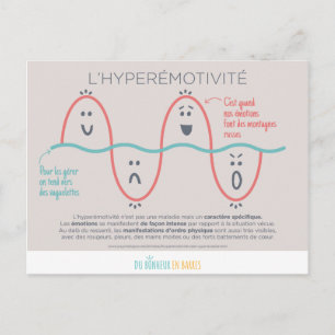 Hyperemotivität Postkarte