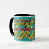 Hyperfocus in Progress Do Not Disturb ADHD Deep fo Tasse (Vorderseite Links)