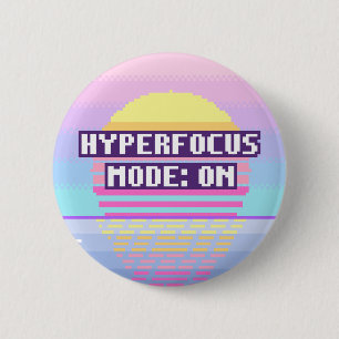 Hyperfokus-Modus: Auf Neurodivergenten Pixel-Butto Button