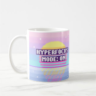 Hyperfokus-Modus: Auf Neurodivergenter Pixel-Tasse Kaffeetasse