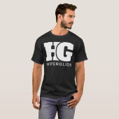HyperGlide Minimalistisches Einfaches Musik-Logo T-Shirt (Vorne ganz)