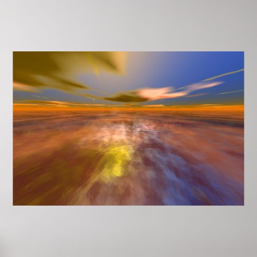 HYPERION WELT, ALIEN MEERESBLICK HIMMEL, WOLKEN Sc Poster (Vorne)