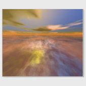 HYPERION WORLD, ALIEN SEASCAPE SKY, CLOUDS Sci-Fi Geschenkpapier (Flach)