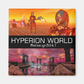 HYPERION WORLD SCIENCE FICTION Scifi Magnet (Vorne)