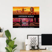 HYPERION WORLD SCIENCE FICTION Scifi Poster (Heimbüro)