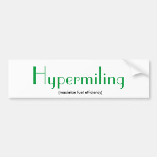 Hypermiling Autoaufkleber
