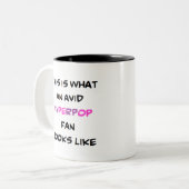Hyperpop-Fan, avid Zweifarbige Tasse (Vorderseite Links)