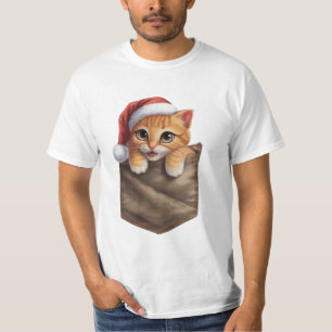Hyperrealistisches Anime Kitten im Pocket-T - Shir T-Shirt