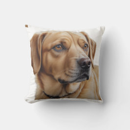 Hyperrealistisches Dog-Portrait-Throw-Kissen Kissen