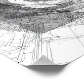 Hyperspace-Reise-Kunst: Ikosaeder  Poster (Ecke)
