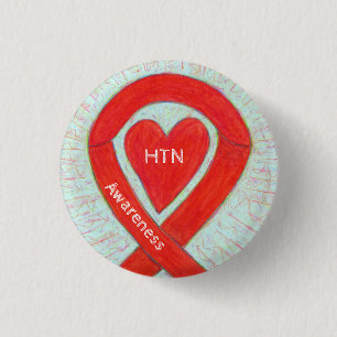 Hypertonie (HTN) Bewusstsein Herz Band Button