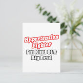 Hypertonie Kämpfer... Big Deal Postkarte (Stehend Vorderseite)
