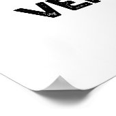 Hyphen Lüftung Funny Punctuation Puff Poster (Ecke)