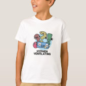 Hyphen Lüftung Funny Punctuation Puff T-Shirt (Vorderseite)