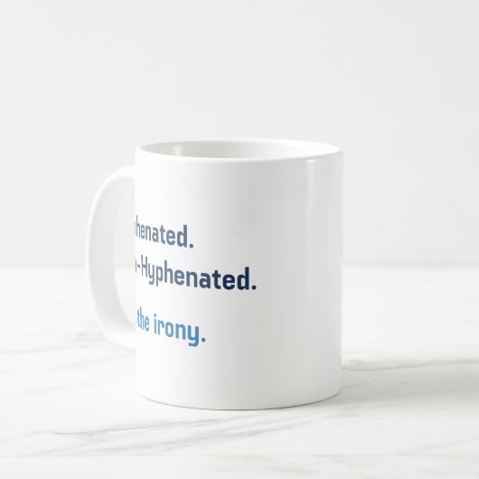 hyphenisiert kaffeetasse (Vorderseite Links)