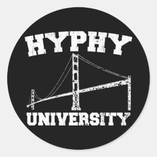 Hyphy University Runder Aufkleber