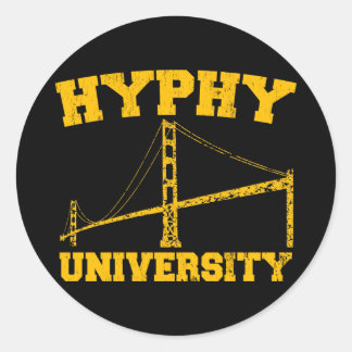 Hyphy University Runder Aufkleber