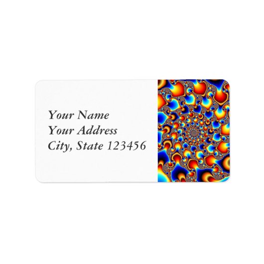 Hypn0sis - Fraktal Art Adressaufkleber (Vorne)