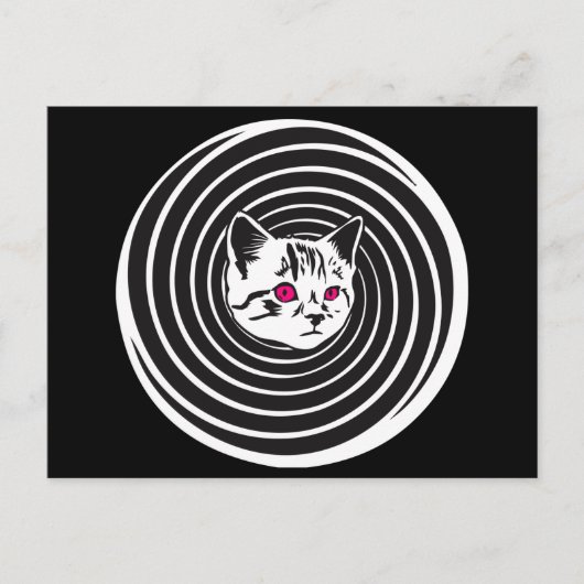 Hypno-Cat Postkarte (Vorderseite)