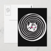 Hypno-Cat Postkarte (Vorne/Hinten)