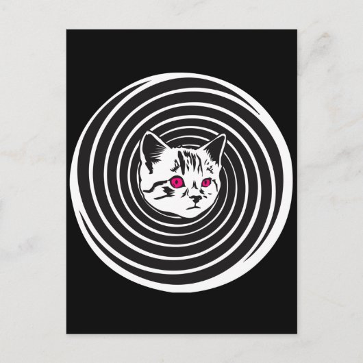 Hypno-Cat Postkarte (Vorderseite)